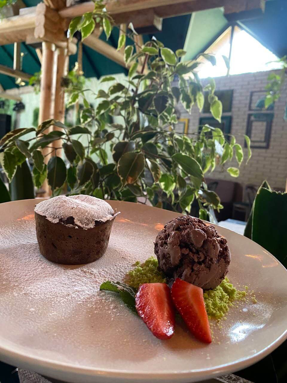 Фондан з морозивом