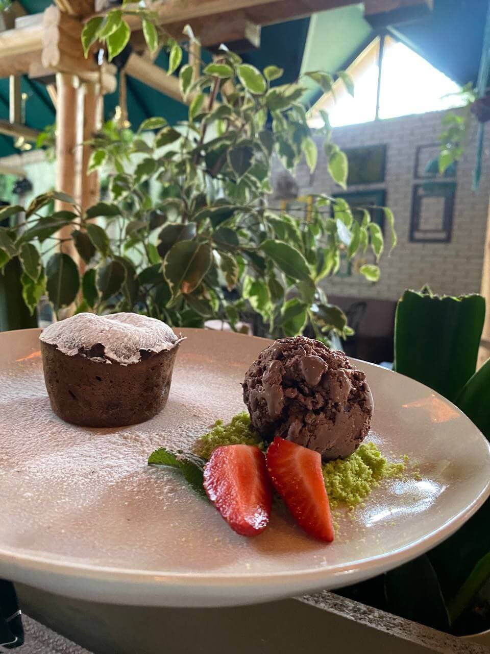 Фондан з морозивом