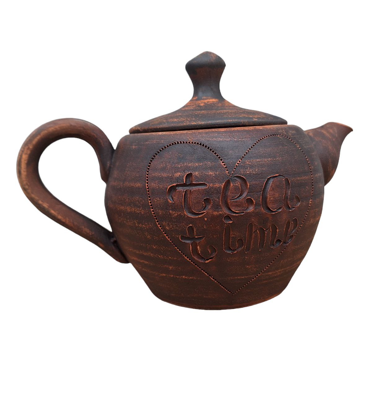 Чайник "Tea Time" 800 мл - керамічний з червоної глини для заварювання
