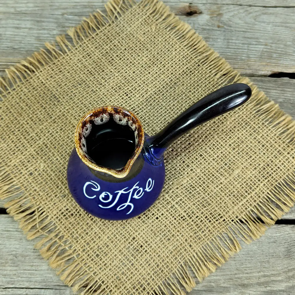 Турка асканія coffee 150 мл синя керамічна