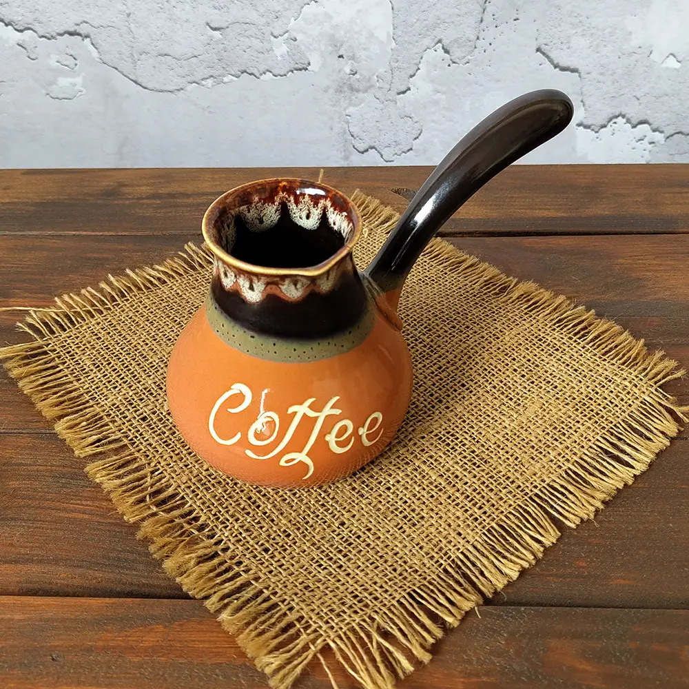 Турка софія coffee 350 мл вохра керамічна