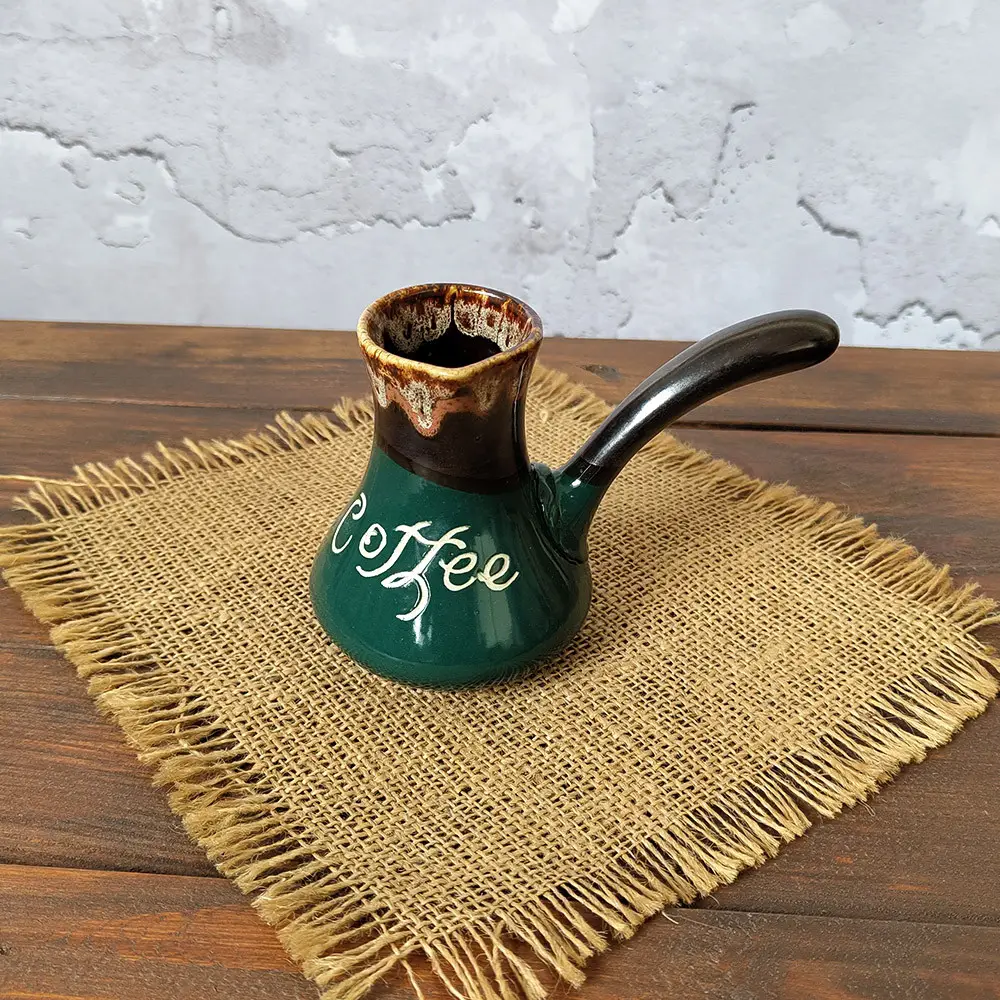 Турка асканія coffee 150 мл зелена керамічна