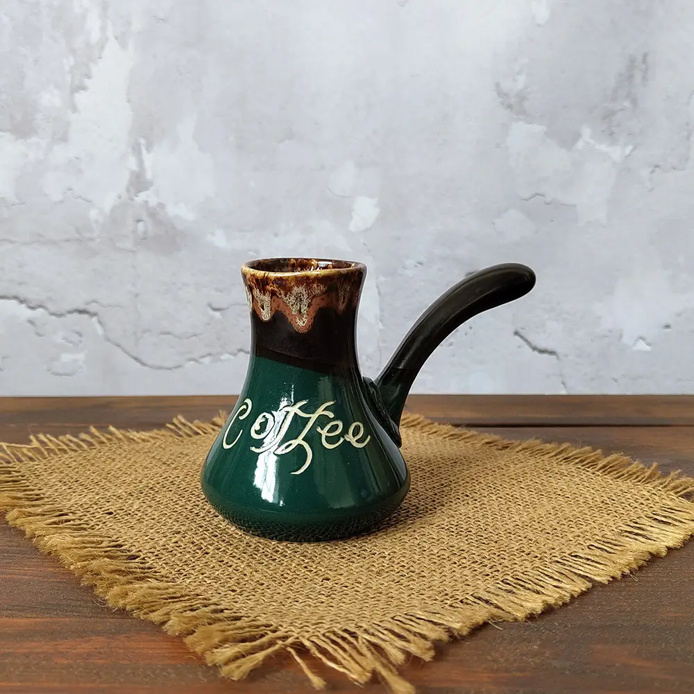Турка асканія coffee 150 мл зелена керамічна