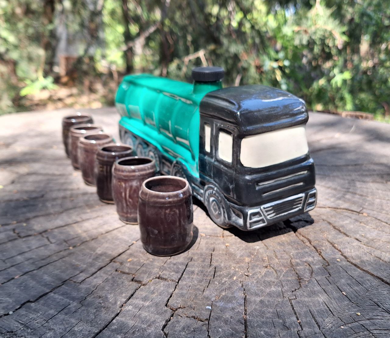 Подарунковий набір "Фура бензовоз" для спиртного - далекобійника, водія, чоловіка