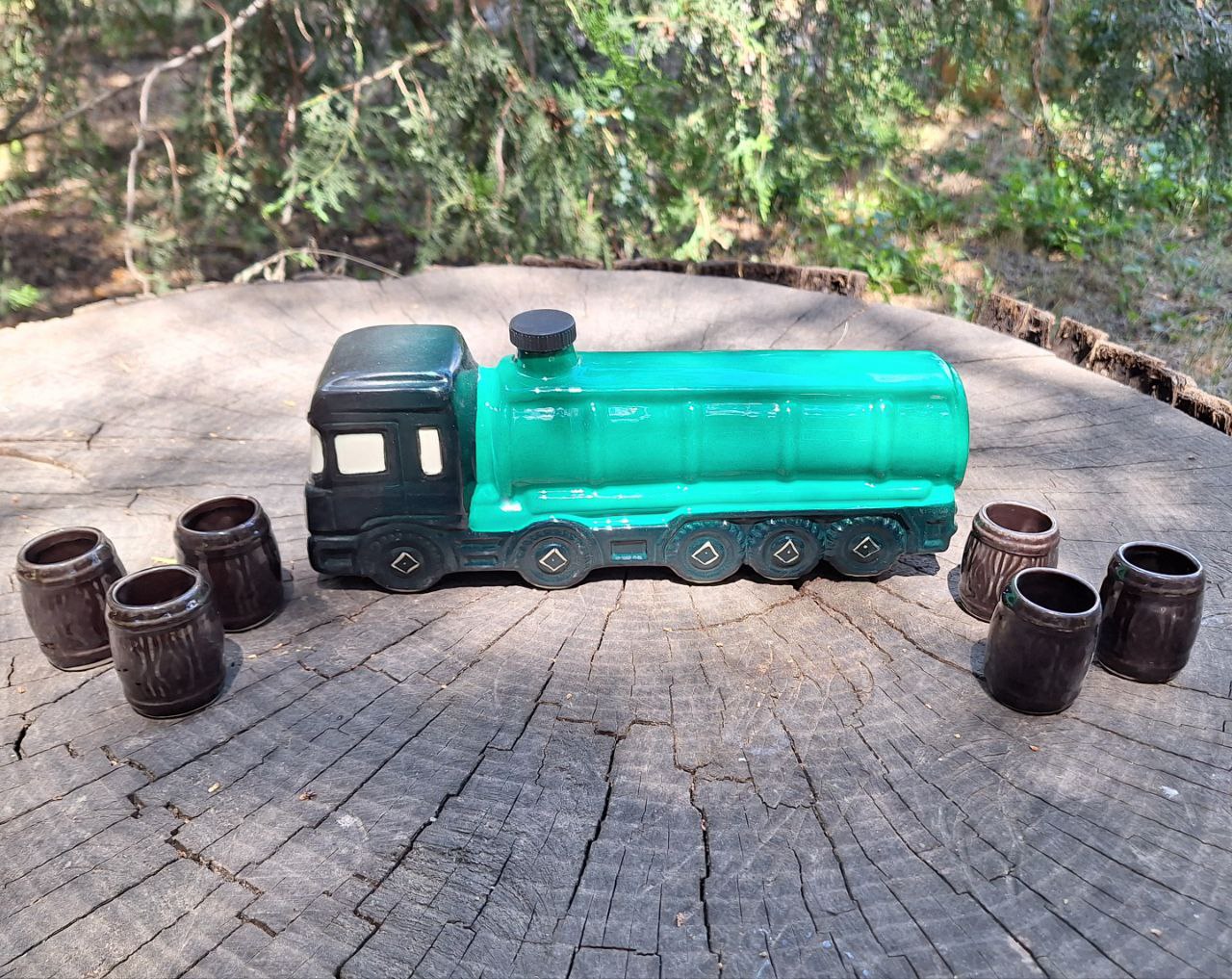 Подарунковий набір "Фура бензовоз" для спиртного - далекобійника, водія, чоловіка