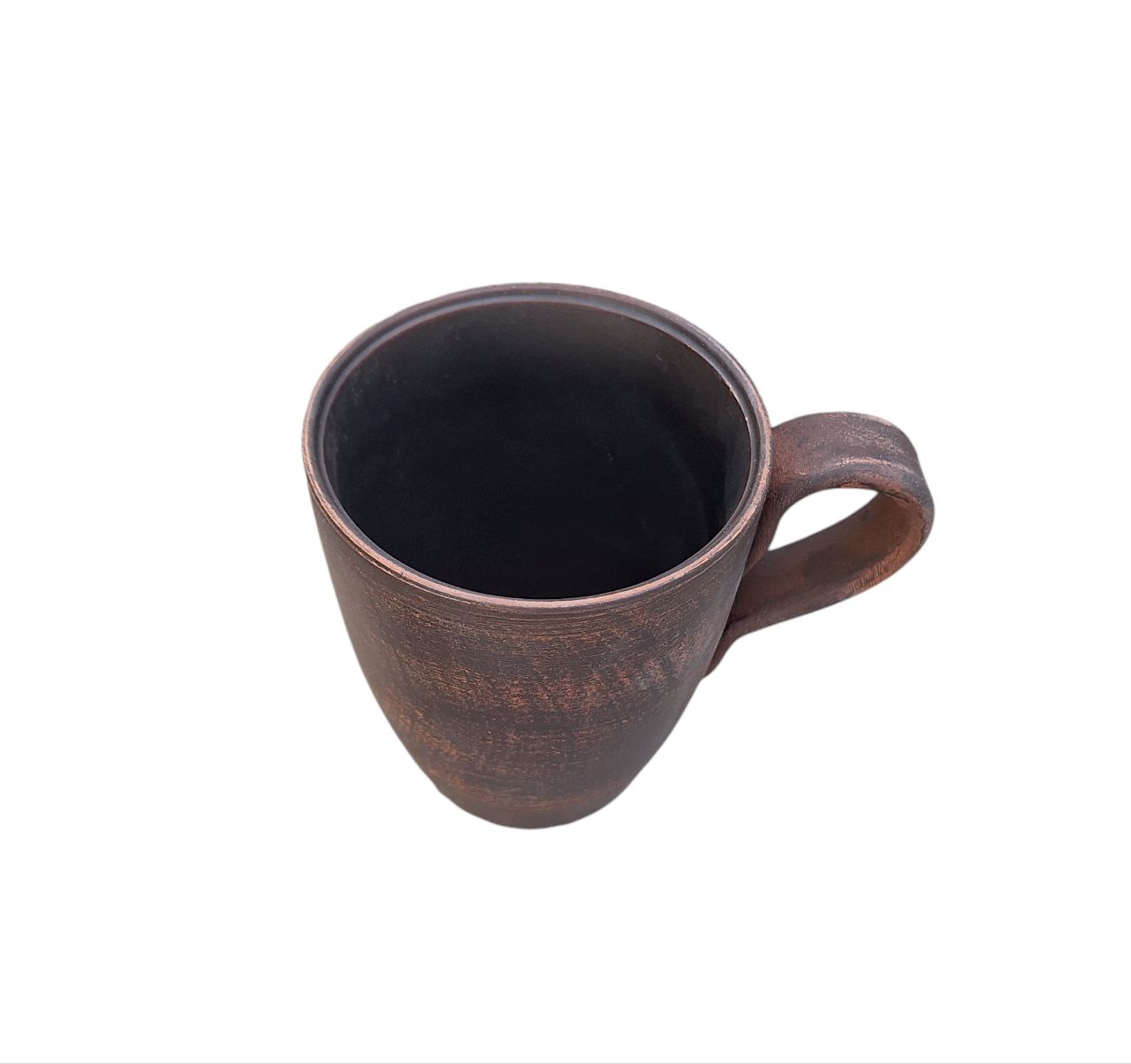 Чашка чайна 400 мл з червоної глини - гончарний посуд