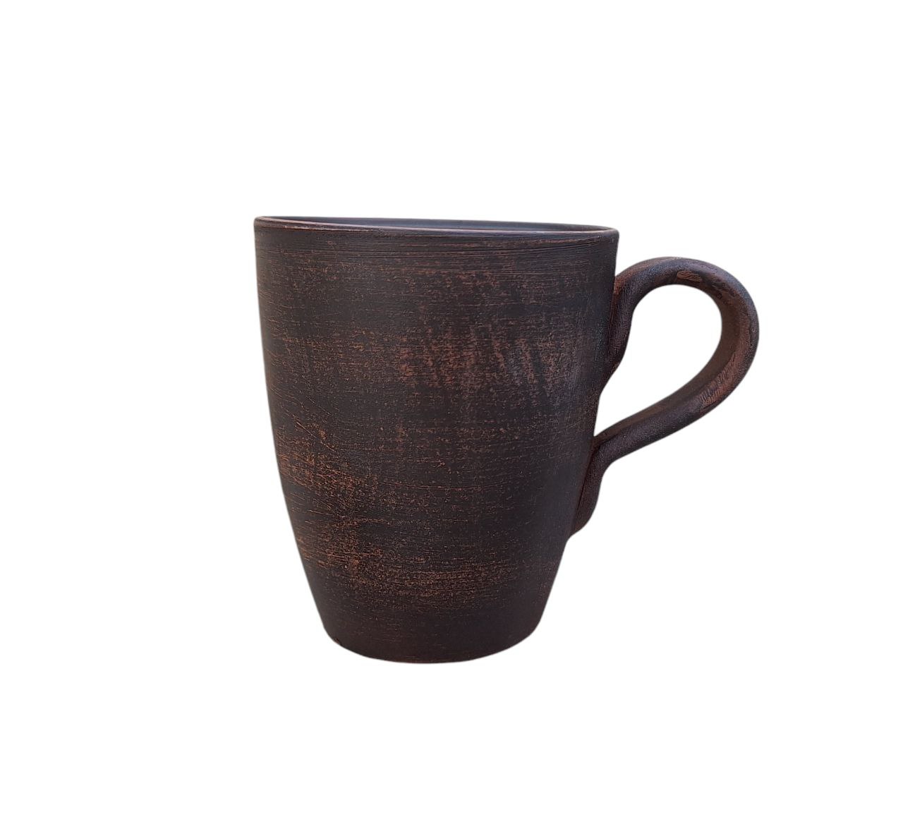 Чашка чайна 400 мл з червоної глини - гончарний посуд