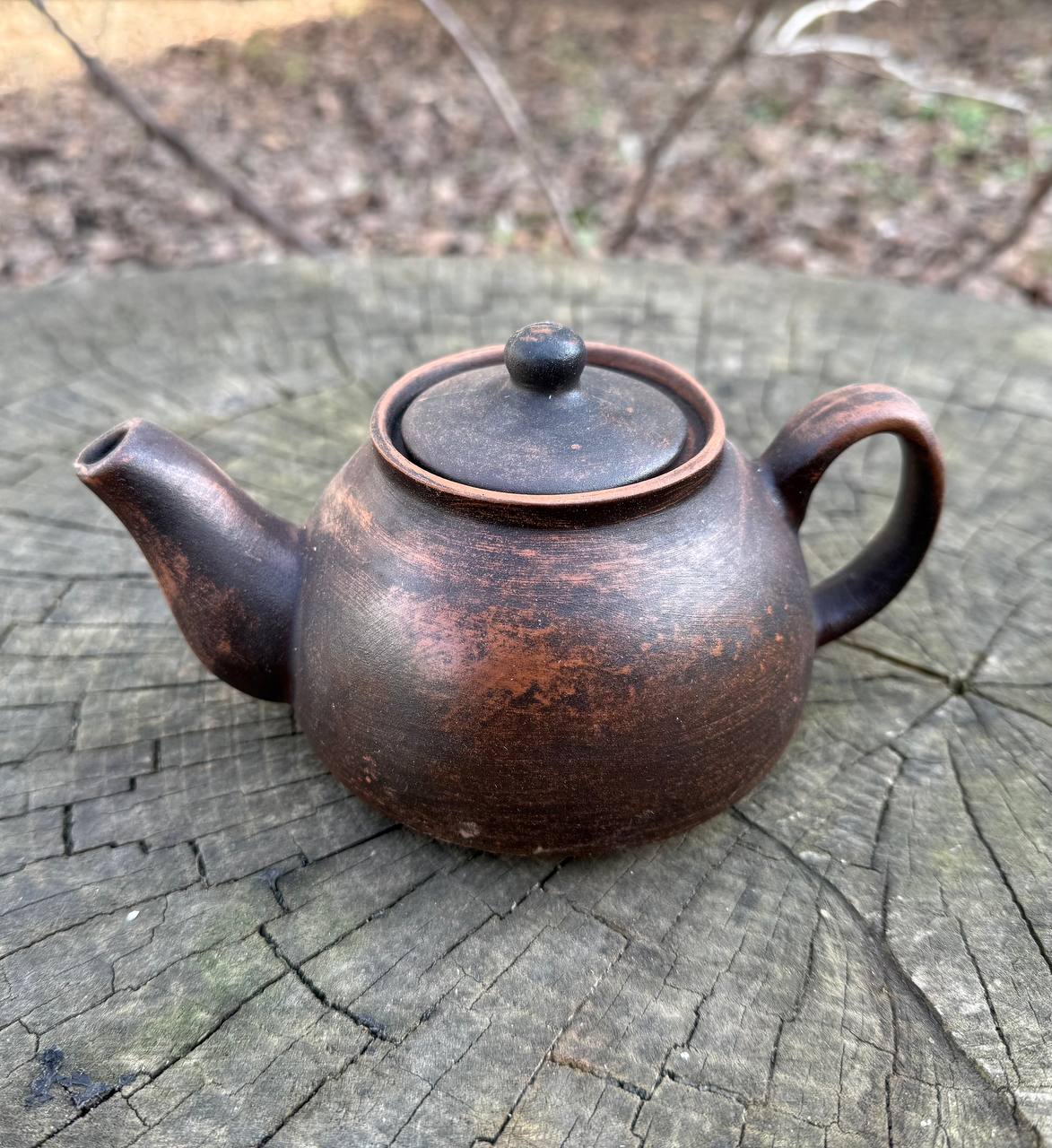 Чайник для заварювання 500 мл - керамічний з червоної глини