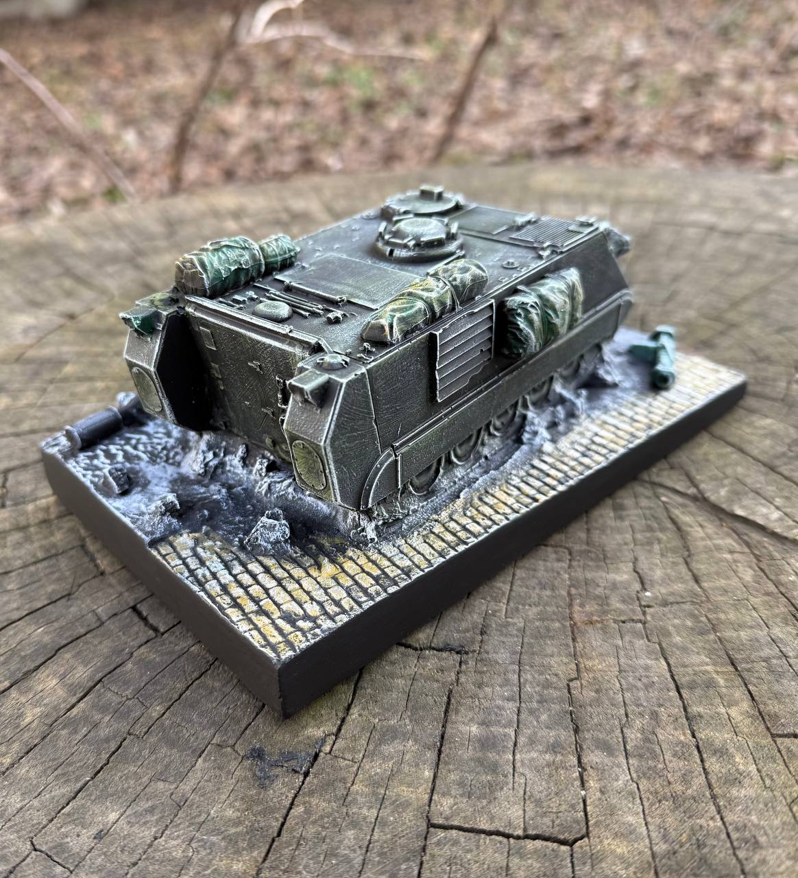 Статуетка M113 – військова діорама з гіпсу ручної роботи 20х13х10 см - Сувенір та подарунок для військового