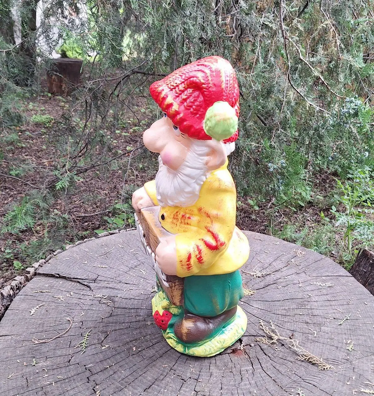 Садовий Декор Гном Великий "Welcome" 54 см кераміка