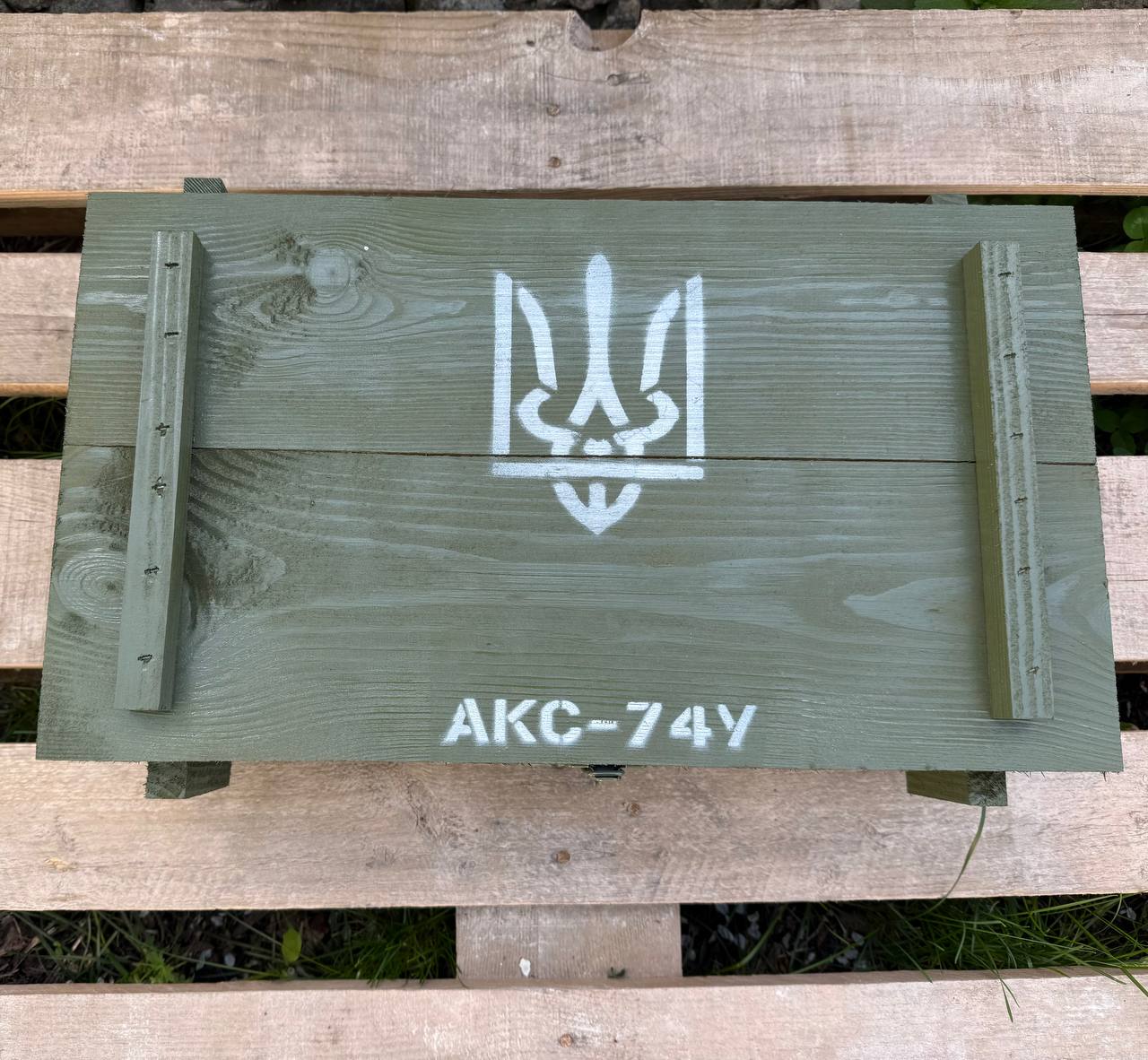 Подарунковий набір “АКС-74У” з графином та чарками для військових чоловіків, командира, побратима