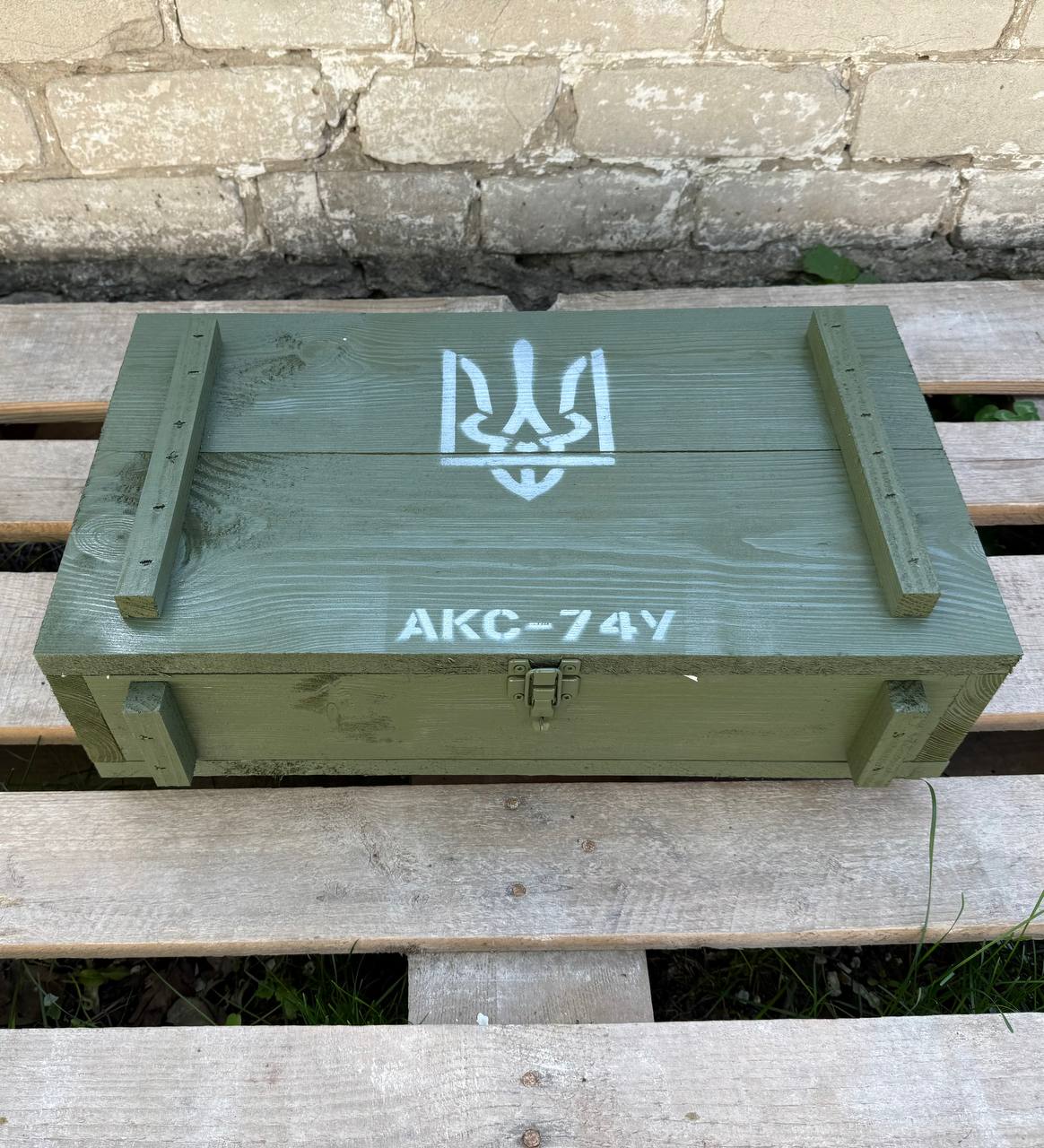 Подарунковий набір “АКС-74У” з графином та чарками для військових чоловіків, командира, побратима