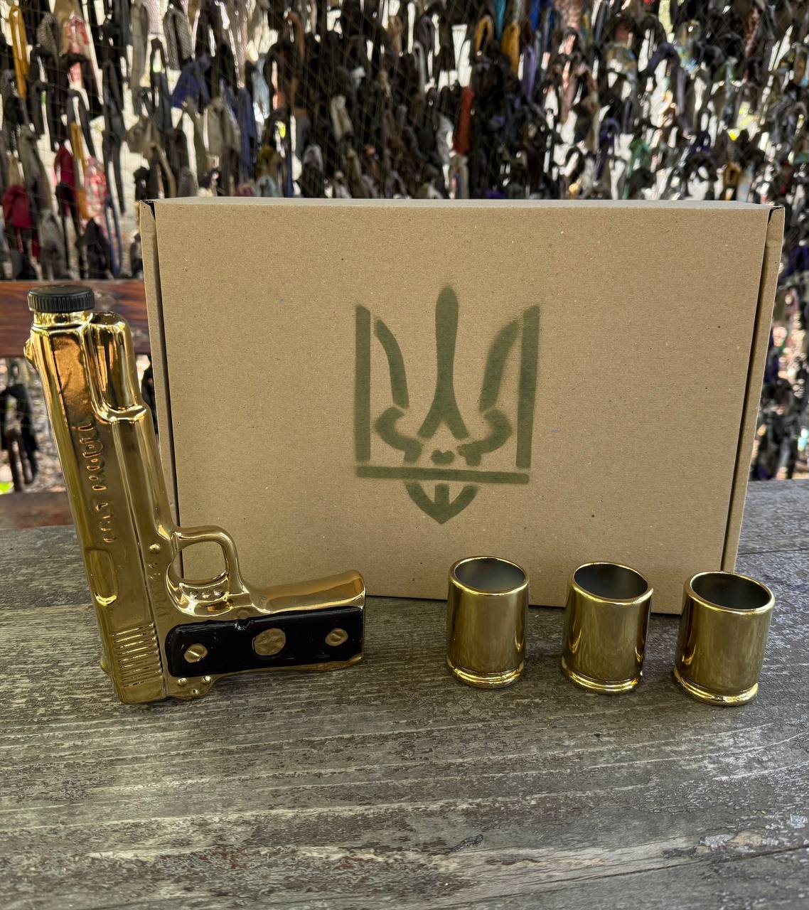 Подарунковий набір для чоловіка Золотий Кольт - для спиртного "Coolt Model"