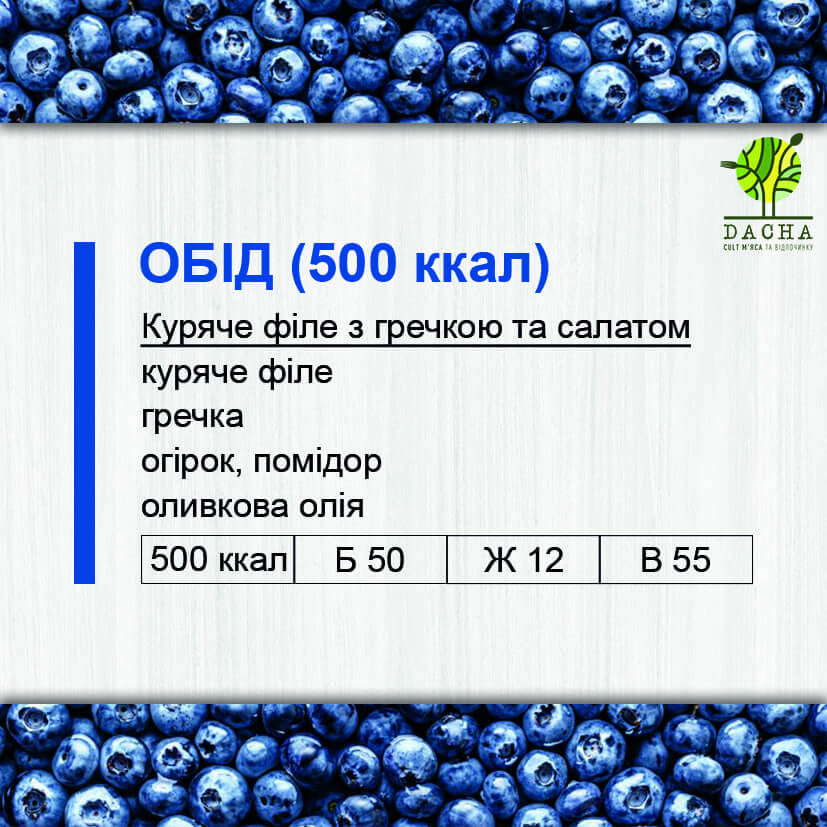 Обід (500 ккал)