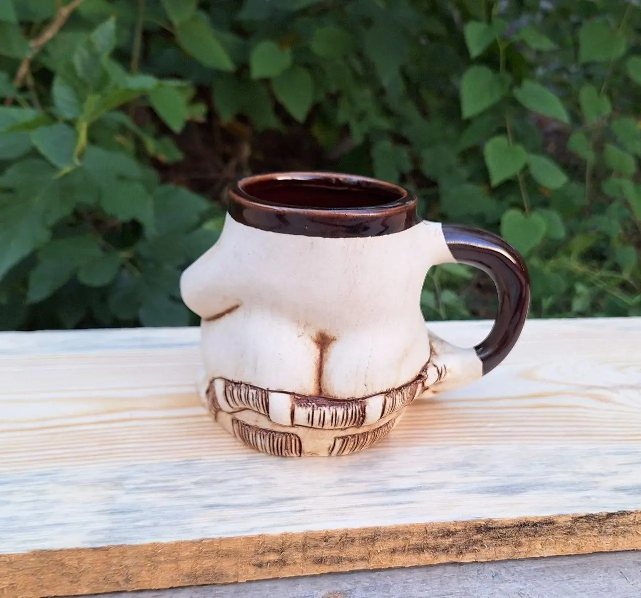 Кружка Керамічна "Пузо Хочу Чая" 500 Мл - Чашка для напоїв та чая