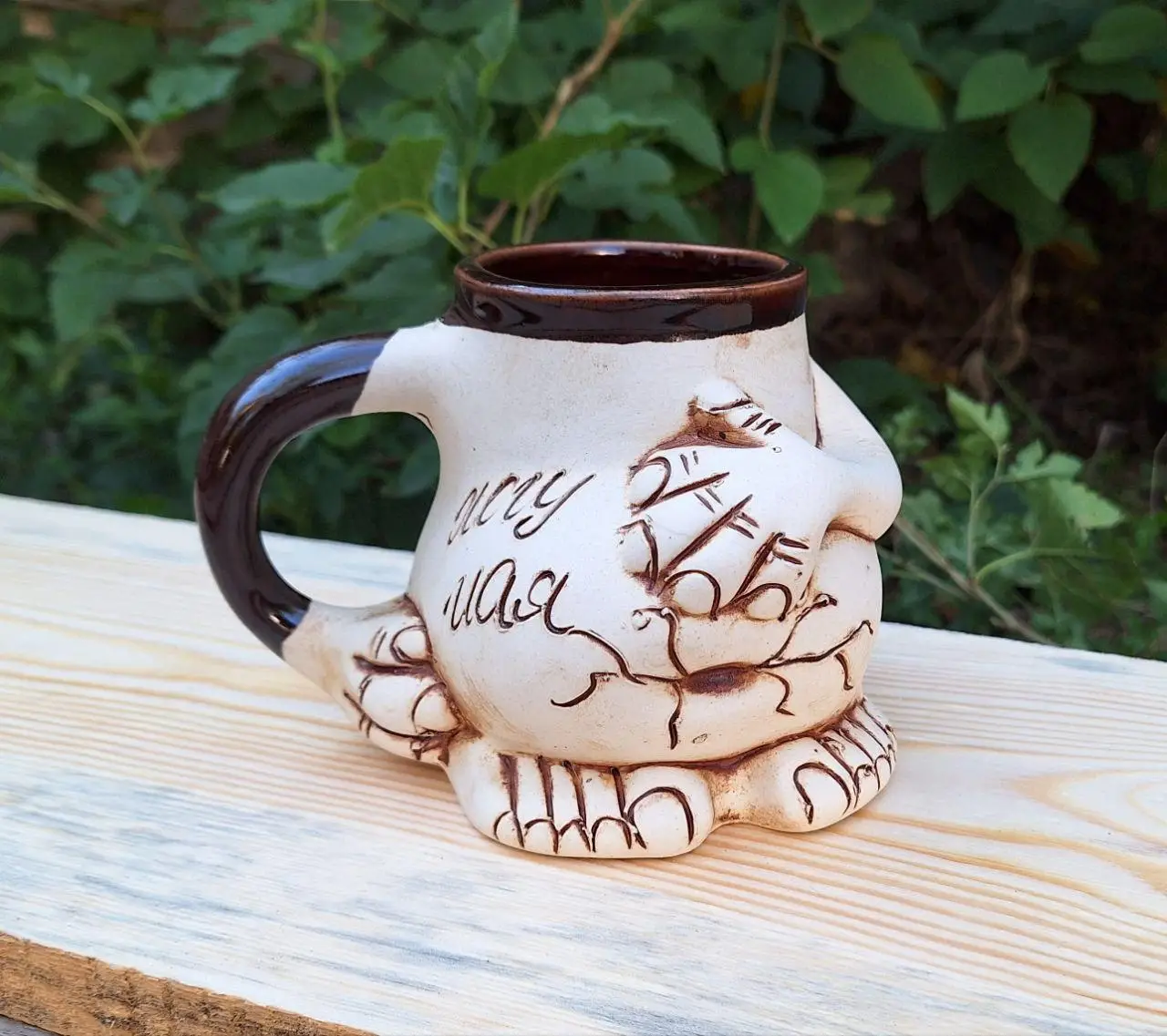 Кружка Керамічна "Пузо Хочу Чая" 500 Мл - Чашка для напоїв та чая